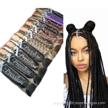 82inch 165g Wholesale Synthetic Hair Expression Ombre Jumbo Braiding Hair For Crochet Braid Wholesale Synthetic Braiding Hair